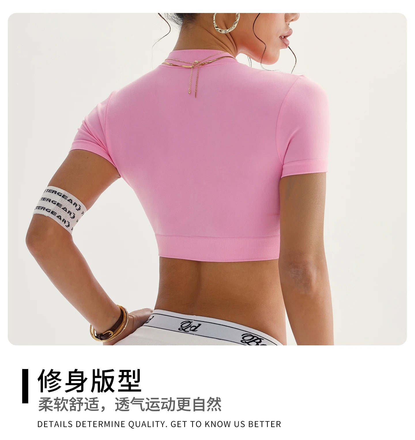 Seamless Yoga Crop Top Women Half Zip Mock Neck Short Sleeve Sports T-shirt Gym Workout Top Slim Fit Fitness Tights Sportswear