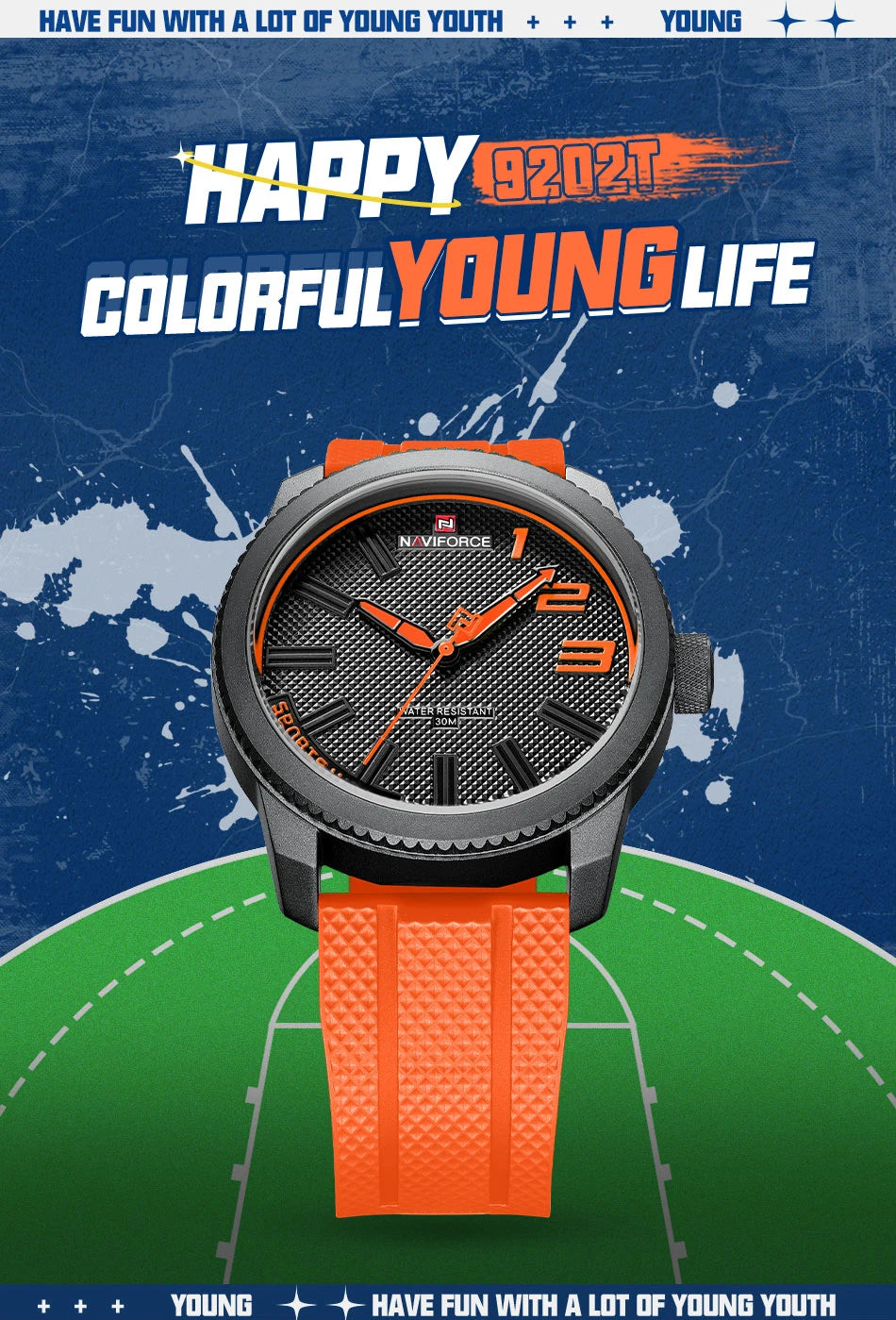NAVIFORCE Top Luxury Brand Quartz Watch Men Silicone Strap Military Watches 30ATM Waterproof Wristwatch Relogio Masculino 2022