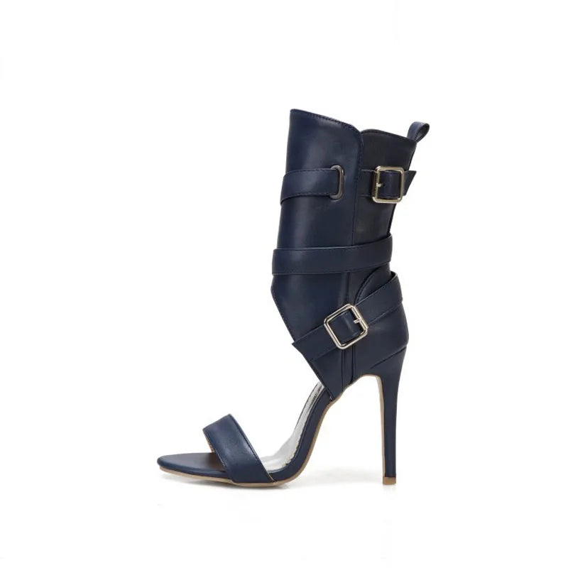 High Heels Sandals for Women Summer New 2025 High Top Women's Shoes Roman Ankle Boots Female Pumps Sandalias Mujer WSH5315