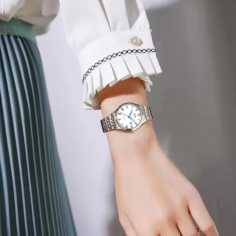 CARNIVAL Brand High-end IW Series Luxury MIYOTA Mechanical Watch for Women Stainless Steel Sapphire Mirror Automatic Watches