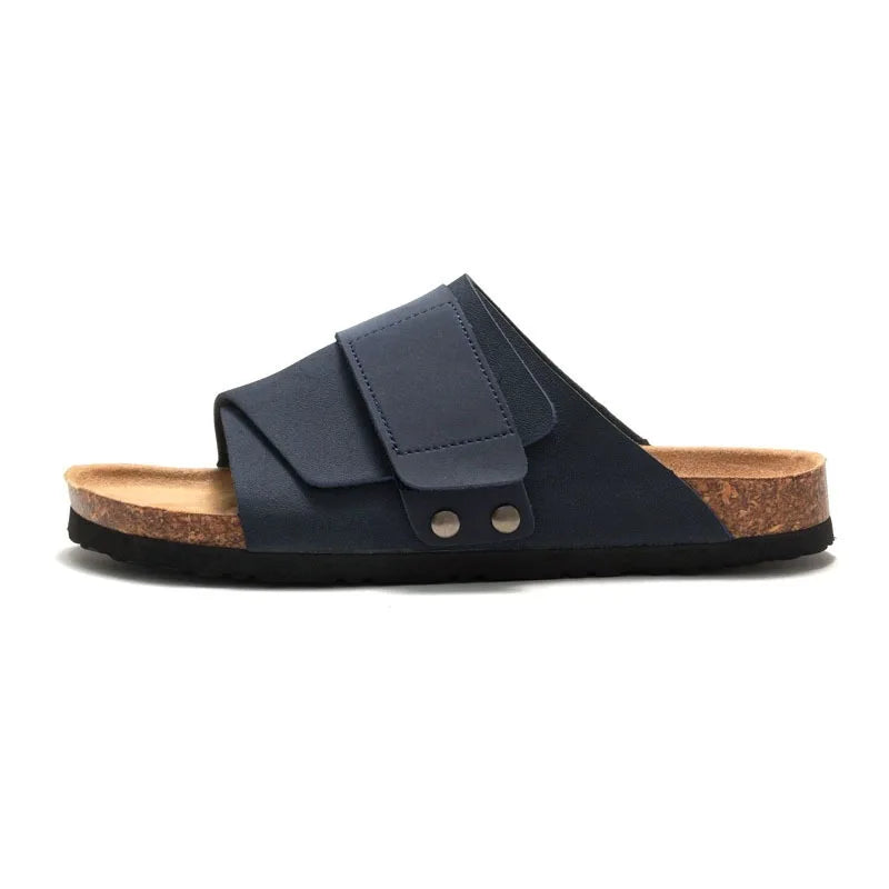 Wmen's Cork slippers casual breathable comfort sandals summer flip flops beach Muller outdoor fashion men‘s shoes