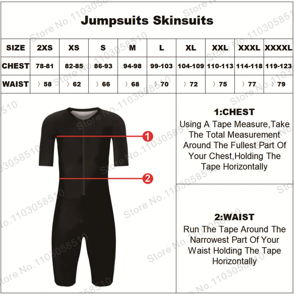 Man's Triathlon Trisuit World Champ Long Sleeve Skinsuit Clothing Swimming Cycling Running Wetsuit Competition Cycling Apparel