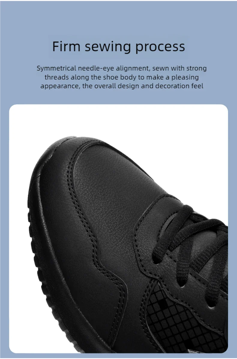 Chef shoes four seasons soft sole non-slip waterproof oil-proof kitchen work shoes men's plus size fashion casual light sneakers