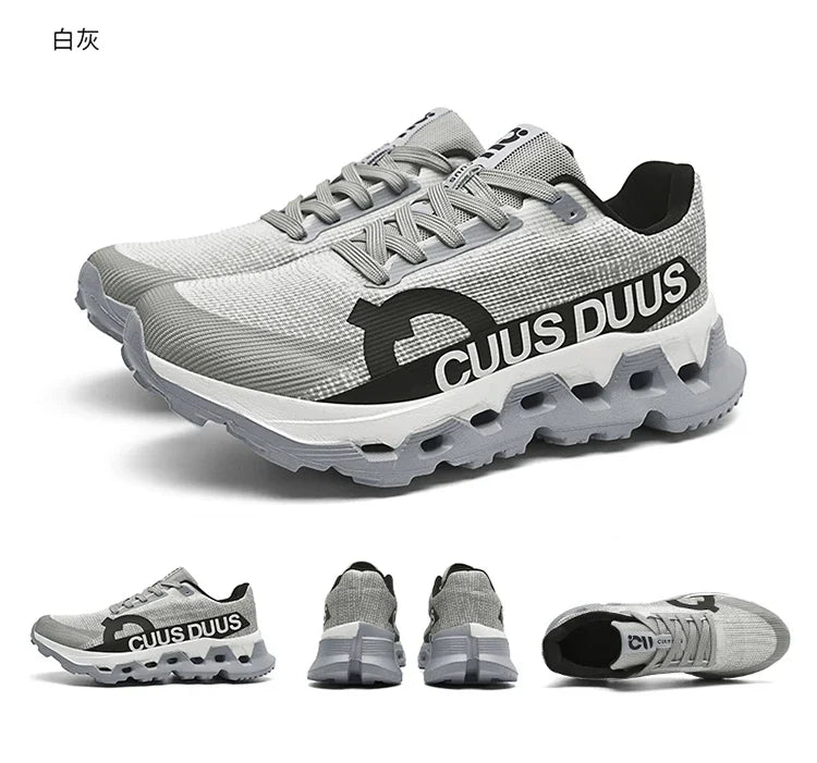 Men's Running Shoes Outdoor Couple Trainer Race Sneakers Off-road Shoes Cushioning Jogging Non-Slip Breathable Mesh Luxury Shoes