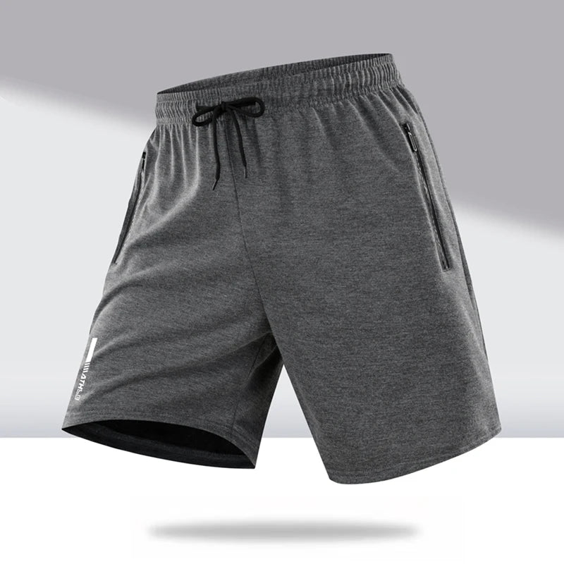 Men's Summer Sports Shorts Ice Silk Breathable Five-Point Running Fitness Loose Clothing
