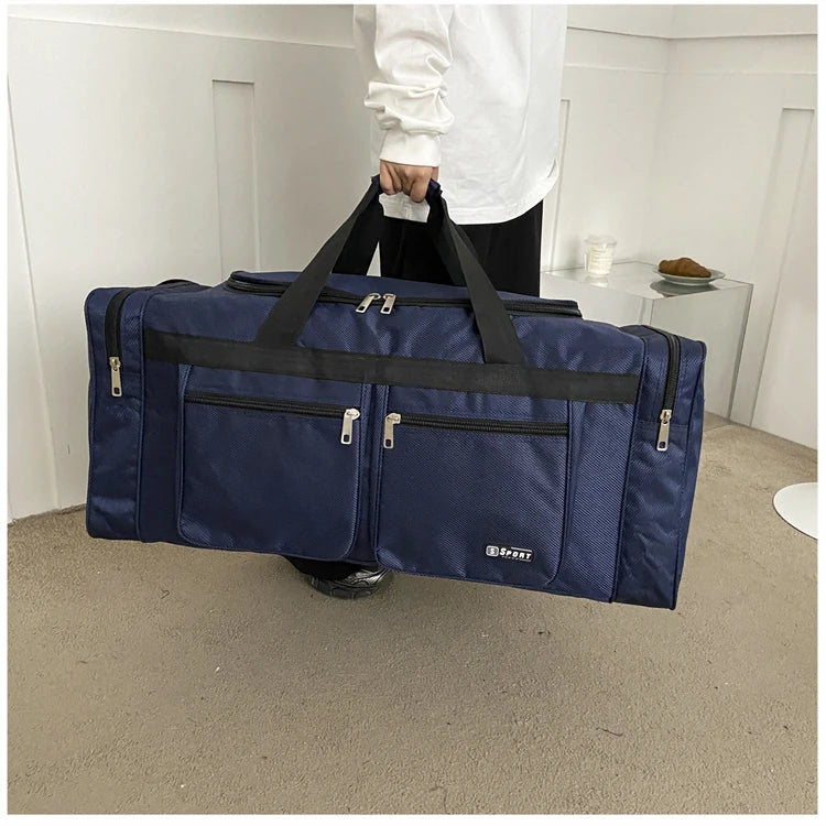 Women Men Nylon Travel Duffel Bag Carry On Luggage Bag Men Tote Large Capacity Weekender Gym Sport Holdall Overnight Bag Pouches