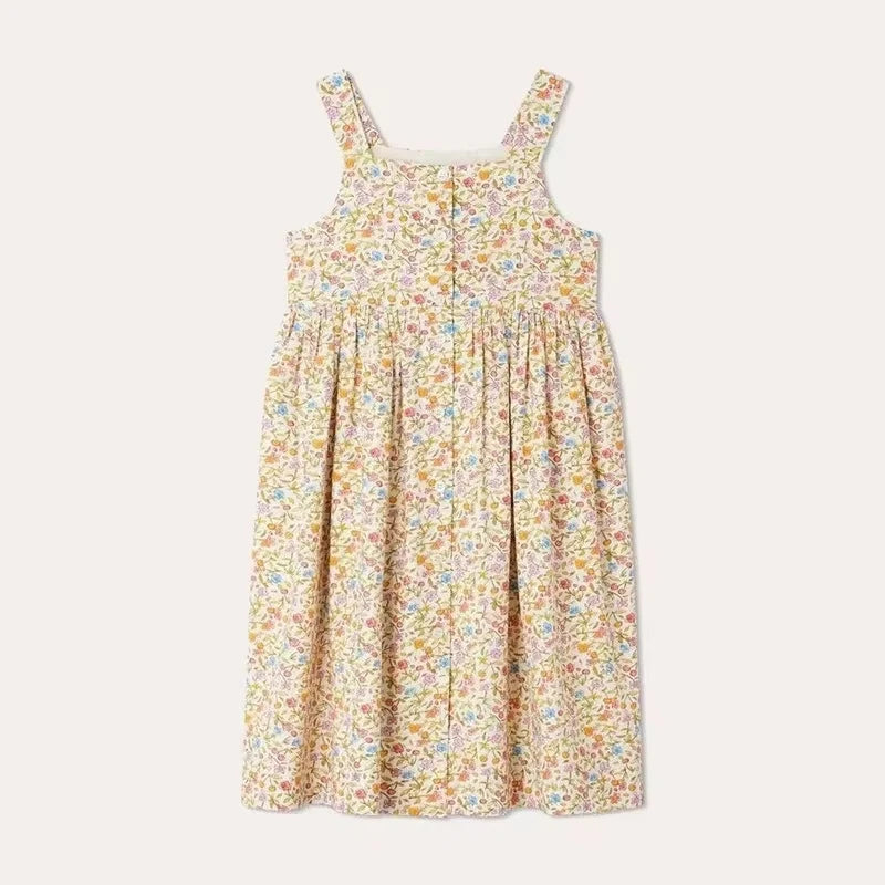 26 Summer Kids Dress Brand Design Girls Cute Print Short Sleeve Princess Dresses