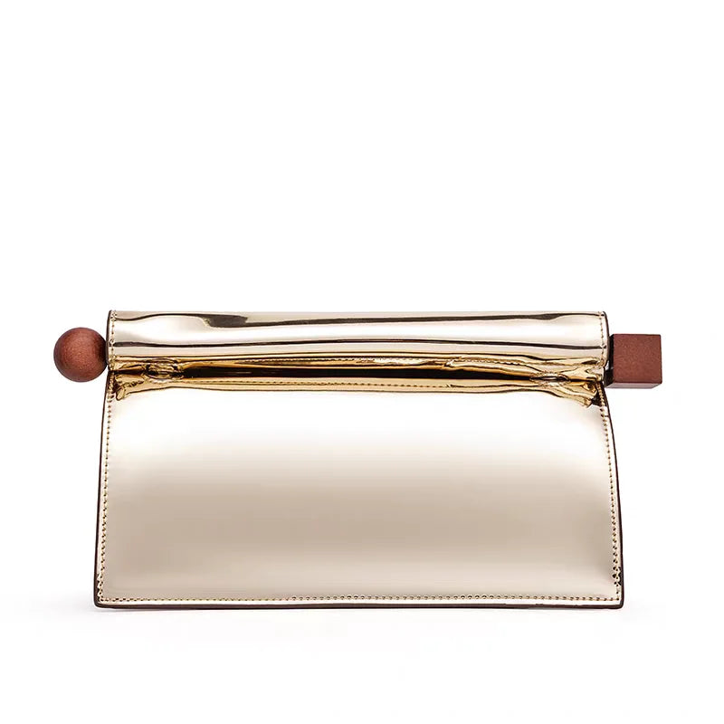A New Luxury, Fashionable and Niche Rolled-up Clutch Bag for Women, A Versatile Folding Chain Single-shoulder Crossbody Bag