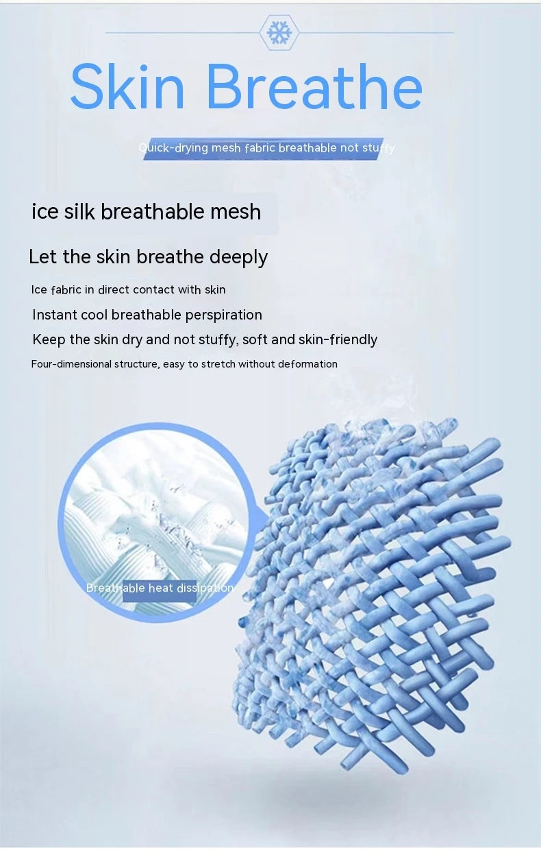 Summer ice silk short sleeved T-shirt for men and women, quick drying and breathable sports top, outdoor running duanT