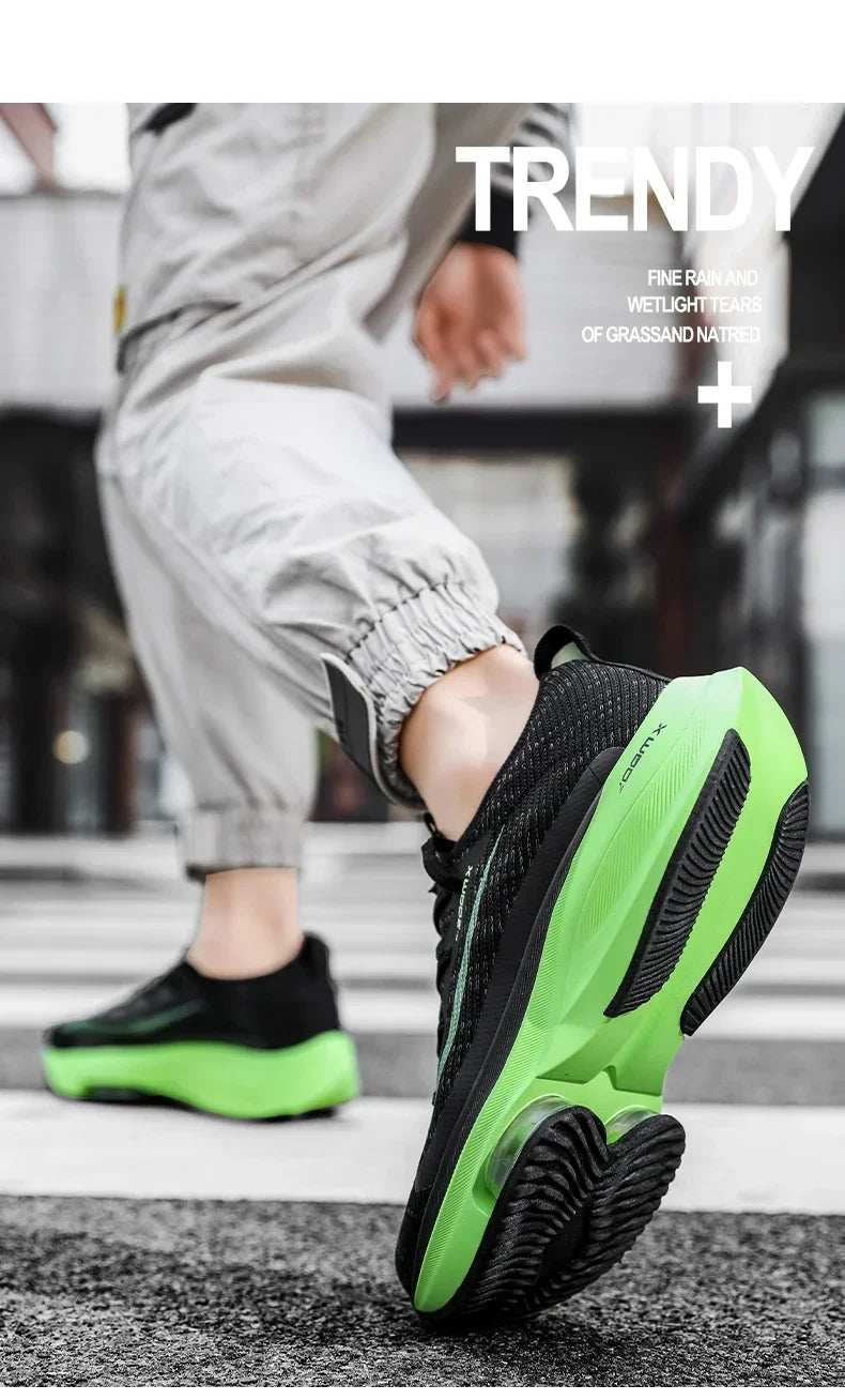 Men Running Shoes Air Cushion Breathable Training Lightweight Shoes Sneakers Marathon Women Comfortable Athletic Sports Shoes