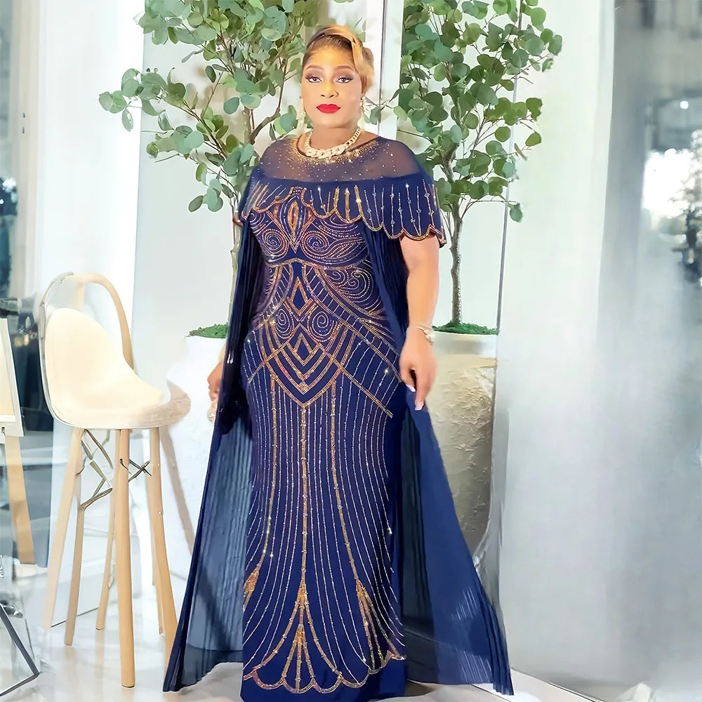 Women Traditional Africa Clothing Muslim Kaftan Maxi Long Dress 2025 Dashiki Ankara Outfits Gown Abayas Robe