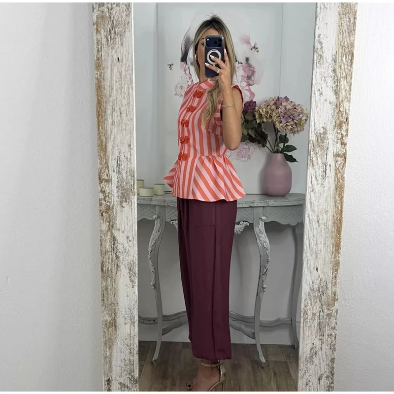 Lace Spliced Square Neck Spaghetti Strap Blouse Loose Fit Cropped 2026 Summer Women Chiffon Top Causal Delicate Lady Blusa