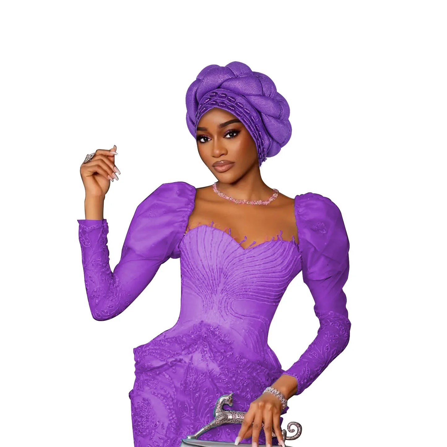 Fashion Hats for Women African Headtie Turban Auto Gele Head Wraps Cap Wedding Party Muslim Hijab Bonnet Headscarf Nigeria Geles