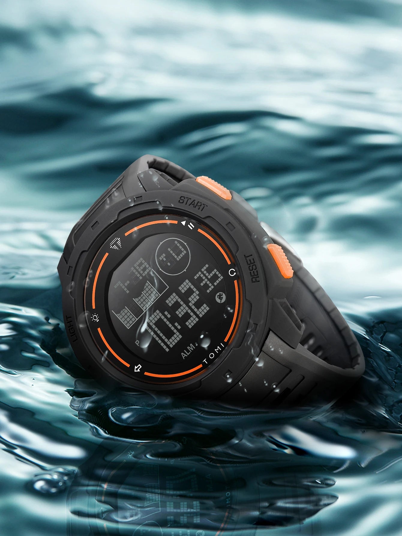 TOMI Sports Watch Digital Watch Multi functional Waterproof Stop Watch Student Sports Electronic Watch Children's Gift