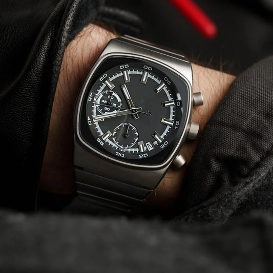 CILOA square sports watch men's high-quality gift light luxury trend fashion 2025 new stainless steel waterproof quartz watch