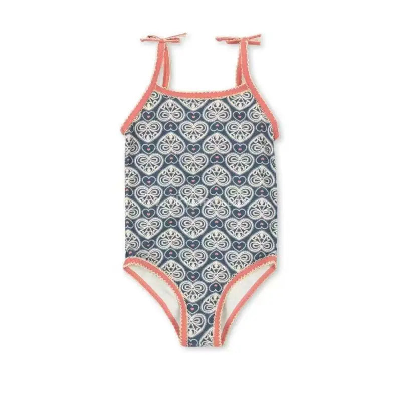 Clothing New Kids Swimwear 2026 Summer Floral Printed Girl Swimsuit Beach Wear Bathing Suit Baby Bikinis Set Clothes Children's