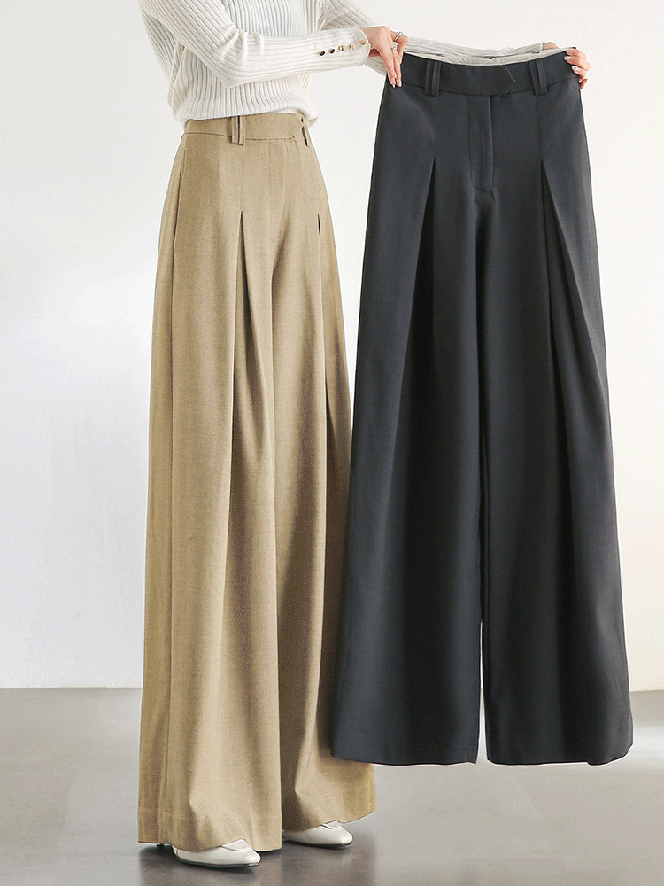 SENTUBILA Women Wide Leg Pants Office Lady Work Wear Trouser 2026 Spring Fashion Elegant Commute Full-length Pants 133K51993