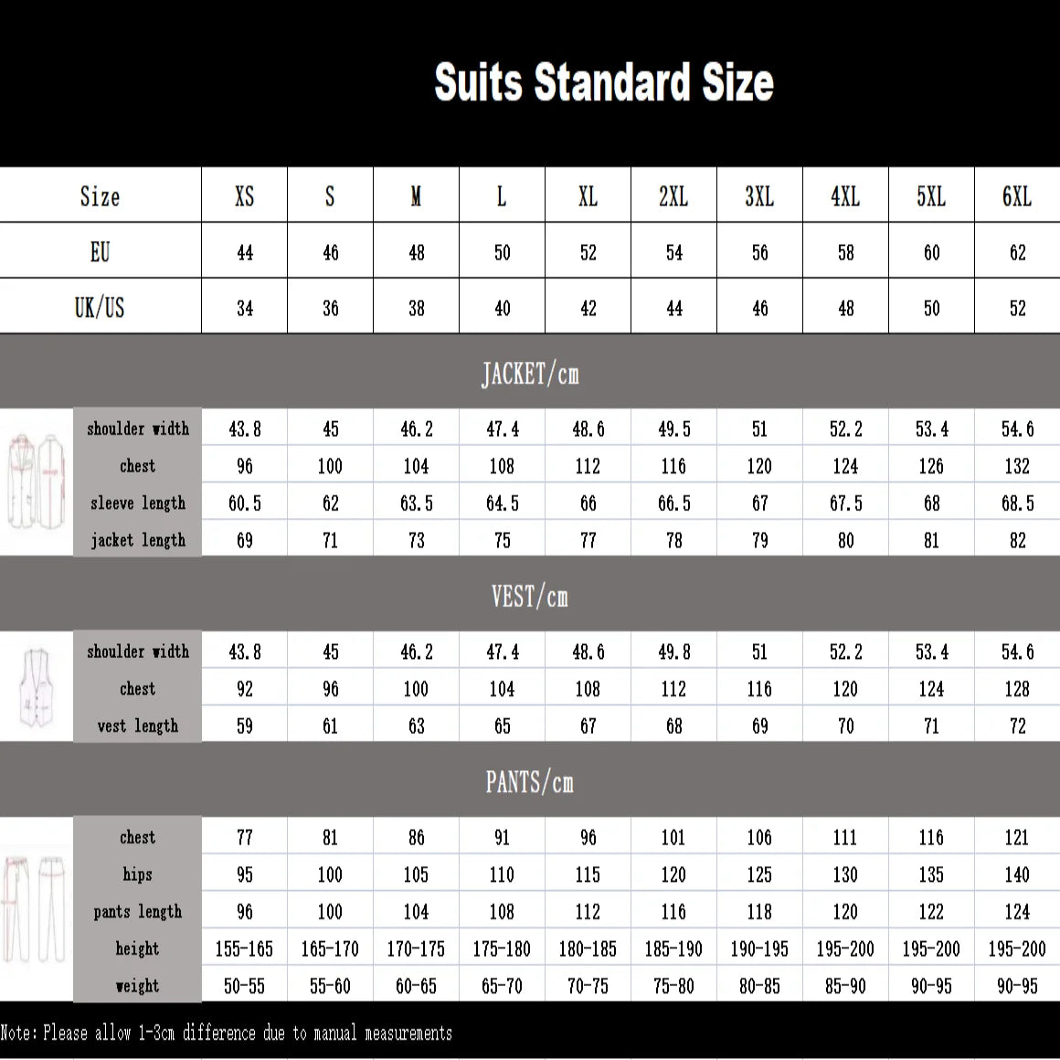 Jacquard Three-Piece Men’s Suit (Jacket + Waistcoat + Trousers) One Button Customized Men's Black-Tie Party Tuxedo Big & Tall