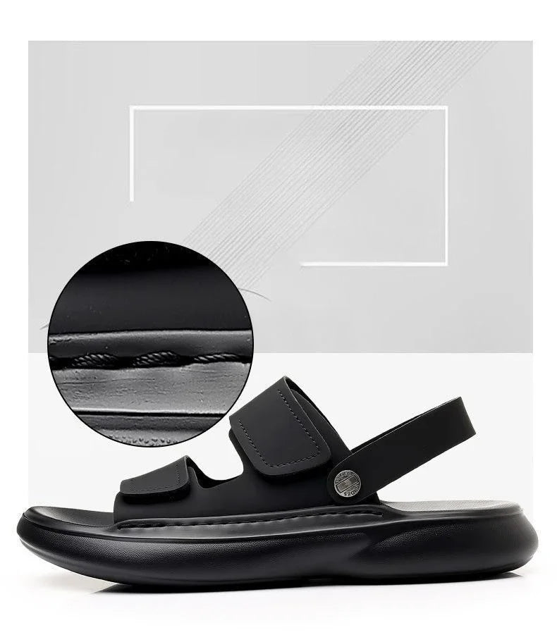 2026 New Men Sandals Casual Breathable Soft Sole Non-Slip Outdoor Fashion Beach Shoes Travel Slippers