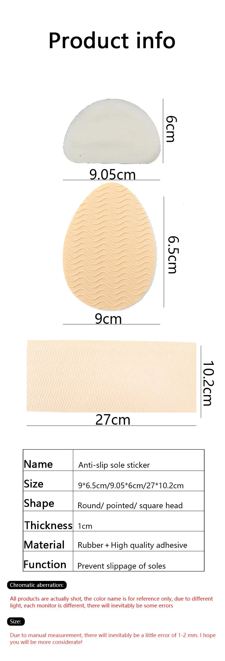Women High Heels Rubber Sole Protector Non-Slip Wear-Resistant Forefoot Pads Self-Adhesive Insoles Sole Repair for Comfort