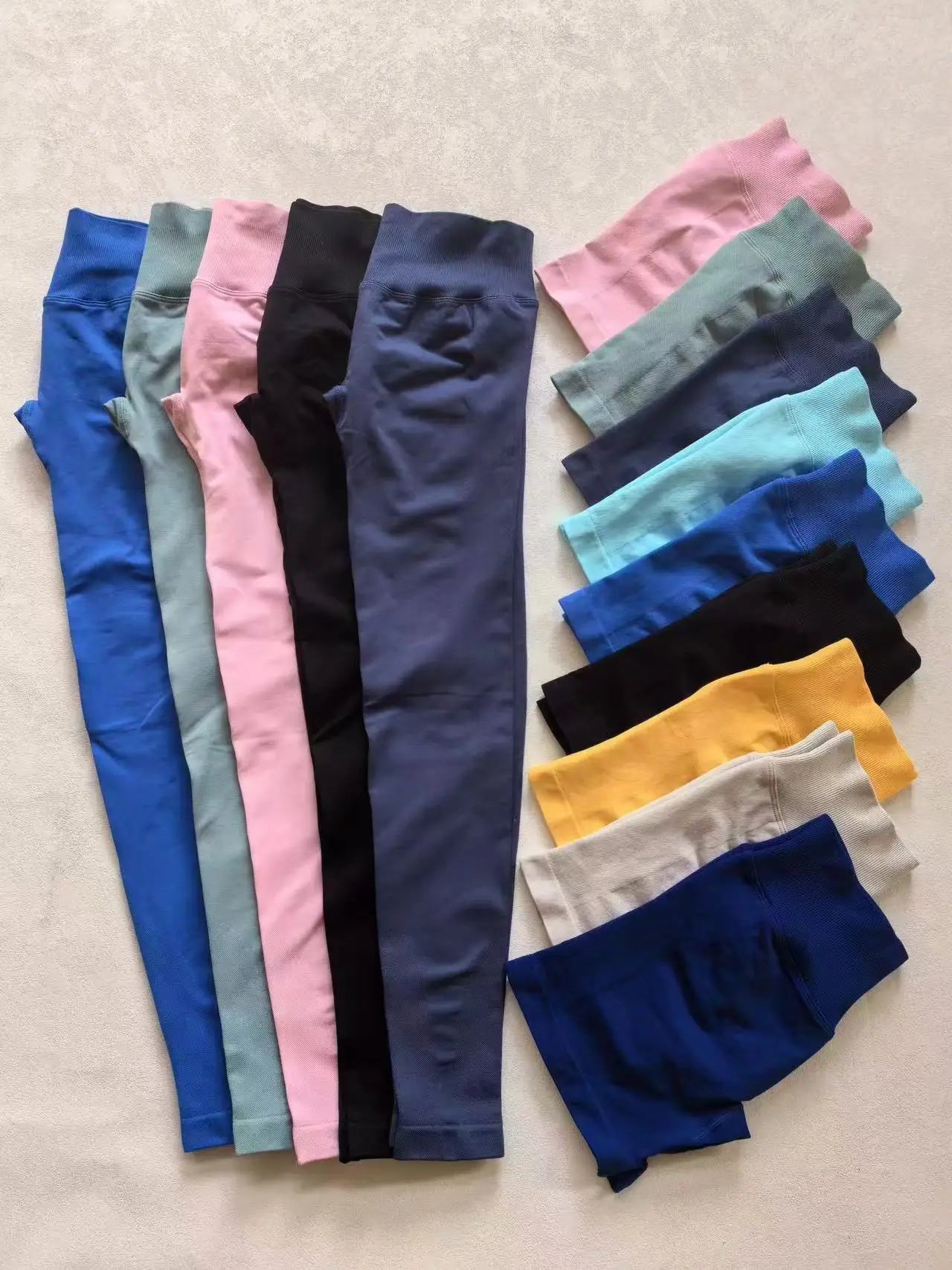 Seamless Sporty Leggings High Elastic Yoga Leggings Fitness Pants Butt Lifting Tights Tummy Control Squat Proof Workout Tights
