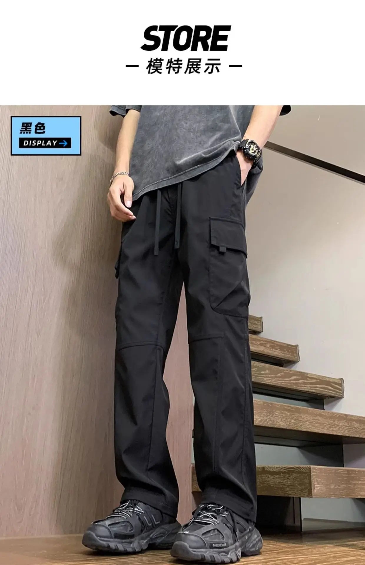 American Fashion Brand Workwear Casual Pants for Men's Spring and Autumn 2025 New Loose Sports Straight Outdoor Charge Trousers