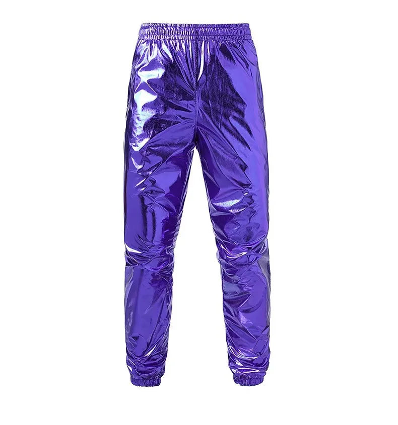 Unisex Jacket and Long Pants Tracksuit Stand Collar Sports Suit 2 Piece Set Men Women Cosplay Stage Performance Dance Costumes