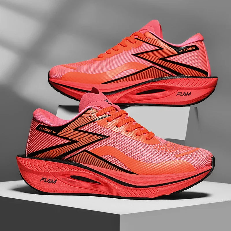Running Shoes Carbon Board Speciality Marathon Men Sports Breathable Lightweight Women's Comfortable Athletic Nonskid Sneakers
