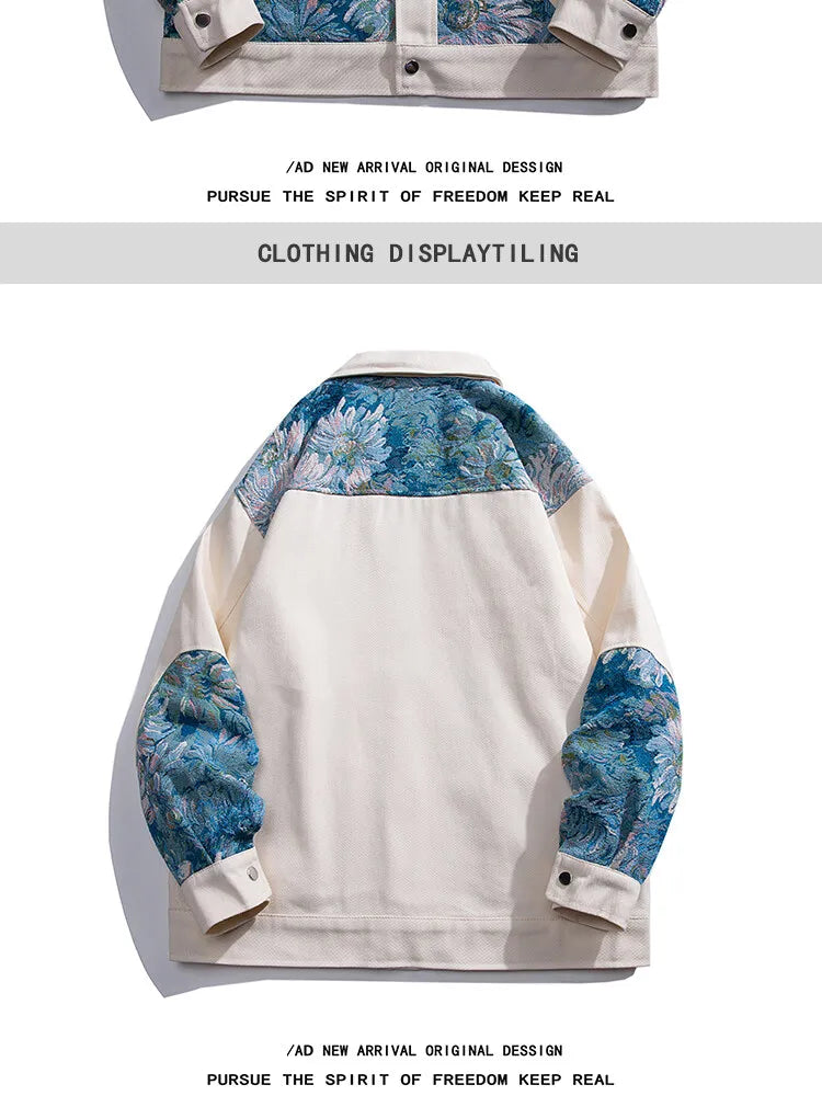 Mens Streetwear Jacket Men Woman Embroidered Jacket Male Outwear Loose Coat Original High Quality Fashion Bomber Jackets