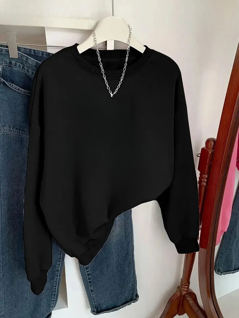 Oversized Cotton Hoodie Women Fleece Sweatshirt Casual Autumn Winter Pullover