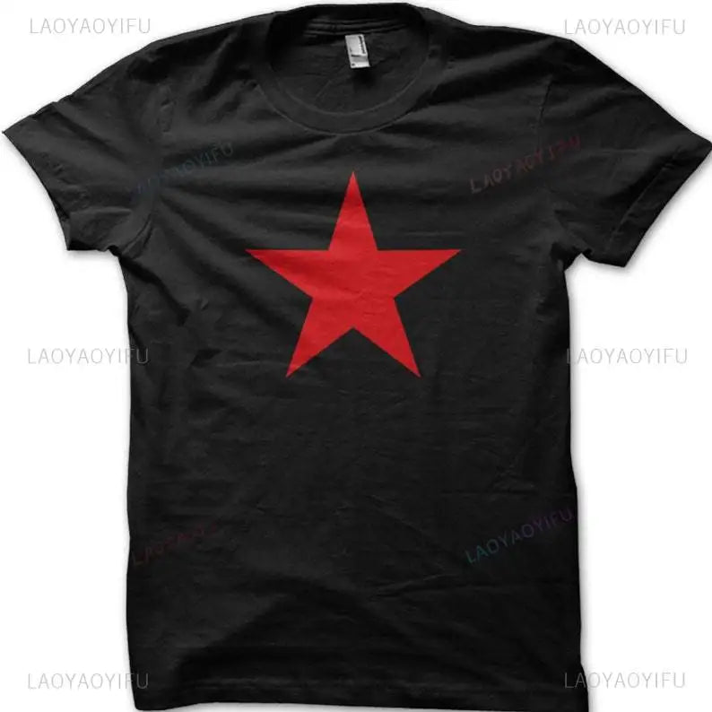 Red Star Soviet Che Guevara Revolution CCCP USSR RETRO Graphic T Shirts Woman Man Vintage Style T-shirt High Quality Cotton Tops