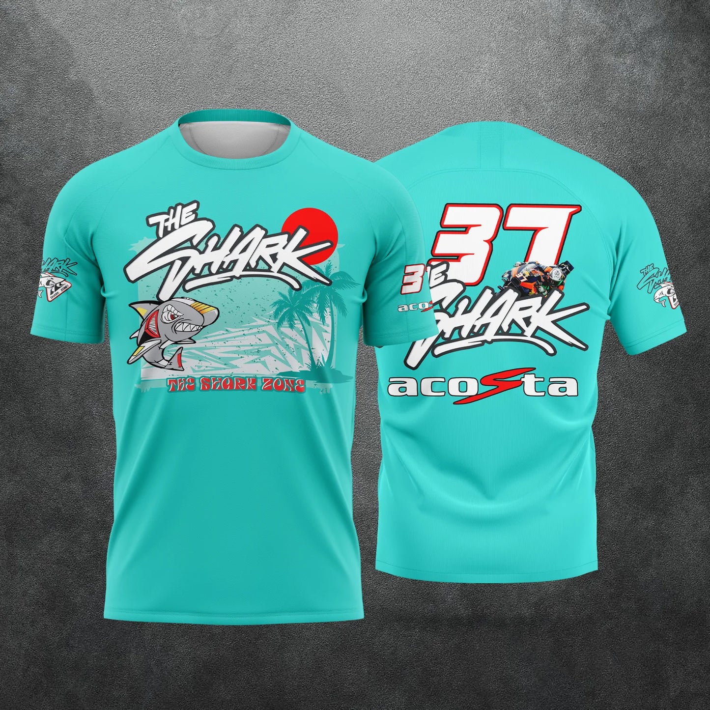 2026 New Racing No.37 Rider Pedro Acosta   Fan 3D Printed Pattern T-Shirt  the shark Men Women Summer Casual Short Sleeve