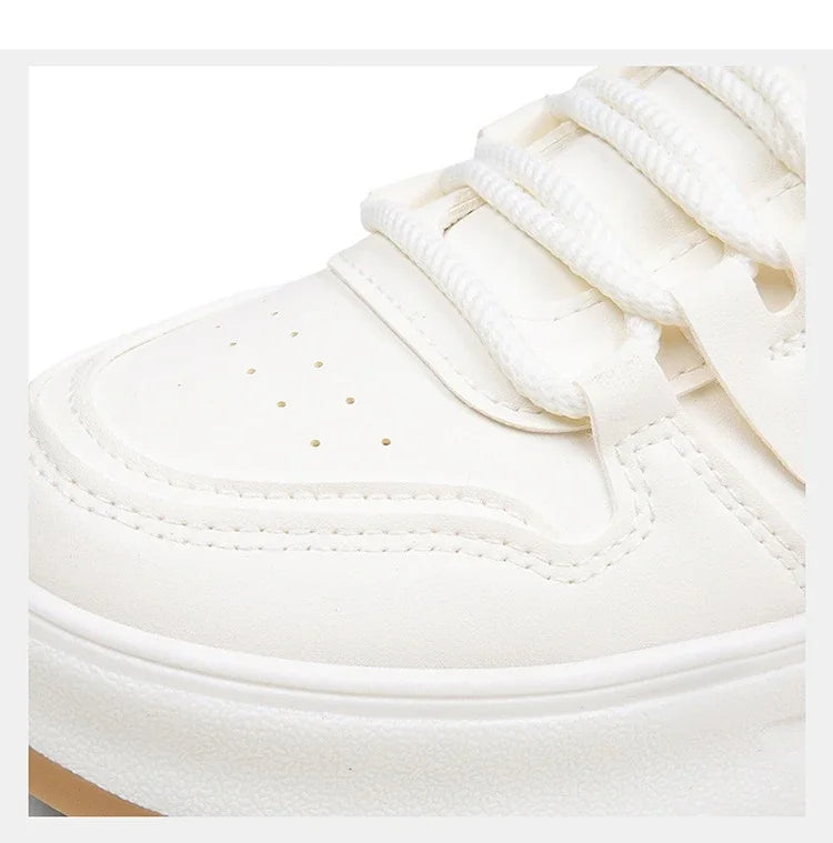 Comfortable Women's Sneakers 2026 New White Sneakers For Ladies Casual Shoes Women Fashion Flat Female Platform Shoes Woman