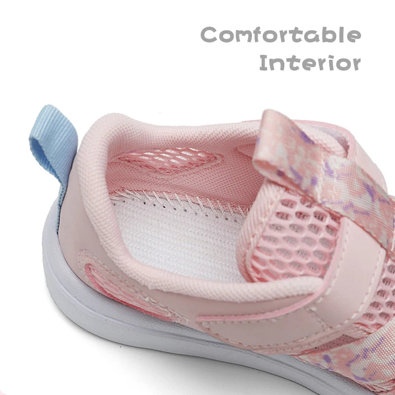 Kids Casual Shoes Girls Design Breathable Lightweight Sneakers for Walking Running Non-Slip Children Sneakers