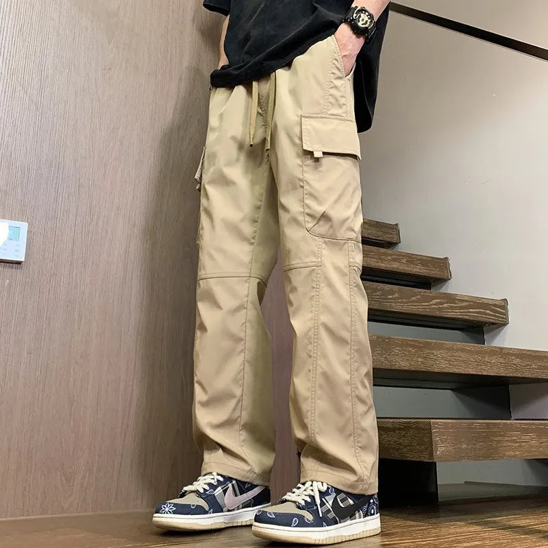 American Fashion Brand Workwear Casual Pants for Men's Spring and Autumn 2025 New Loose Sports Straight Outdoor Charge Trousers