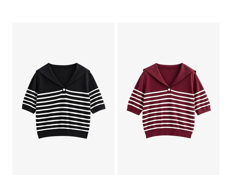 TOYOUTH  Women Knitwear 2025 Summer New Tops 8523015