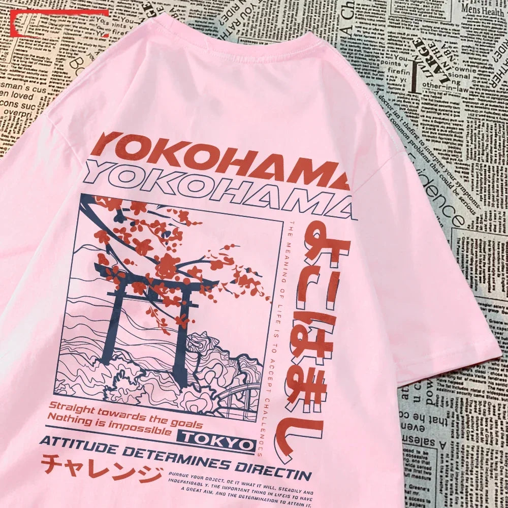 Summer Women T-Shirts Japanese Style Letter Printing Short Sleeve Breathable O-Neck Tops Casual Female Clothes
