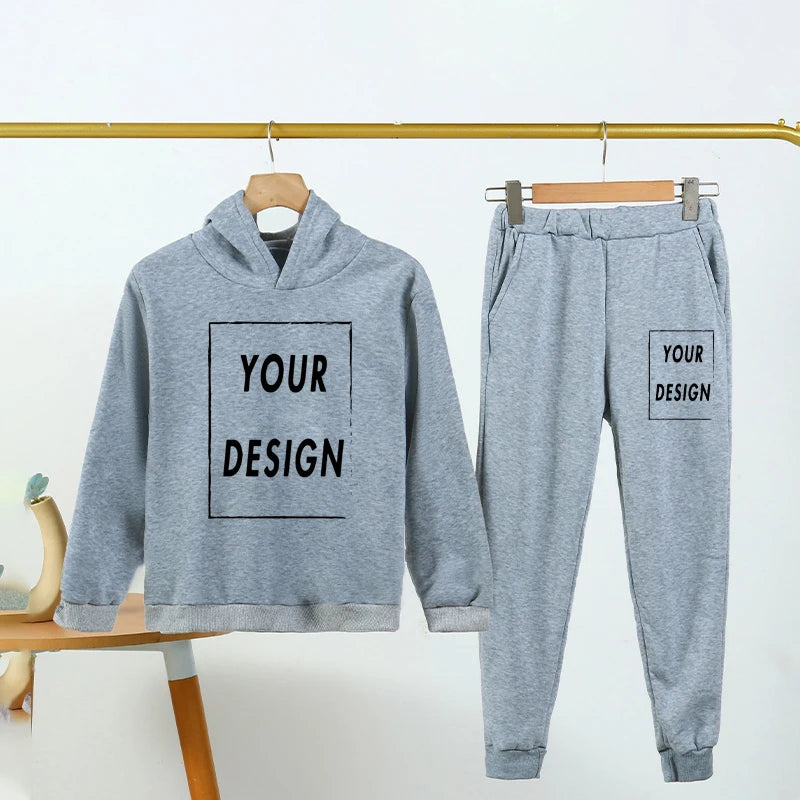 Kids Fashion 2pcs Pullover Hoodie+Pants Suits 1-8Y Years Boys Girls Casual Long Sleeve Sportswear Tracksuits Children Clothes