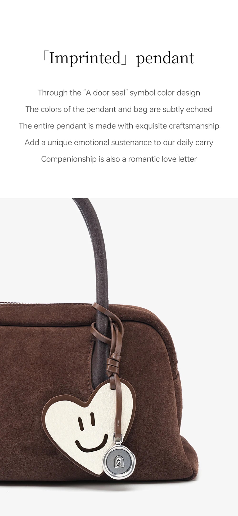 LA FESTIN Original Handbags New Suede Bag Commuter Women's Bag Luxury Shoulder Crossbody Bag Boston Bag Handheld Bag