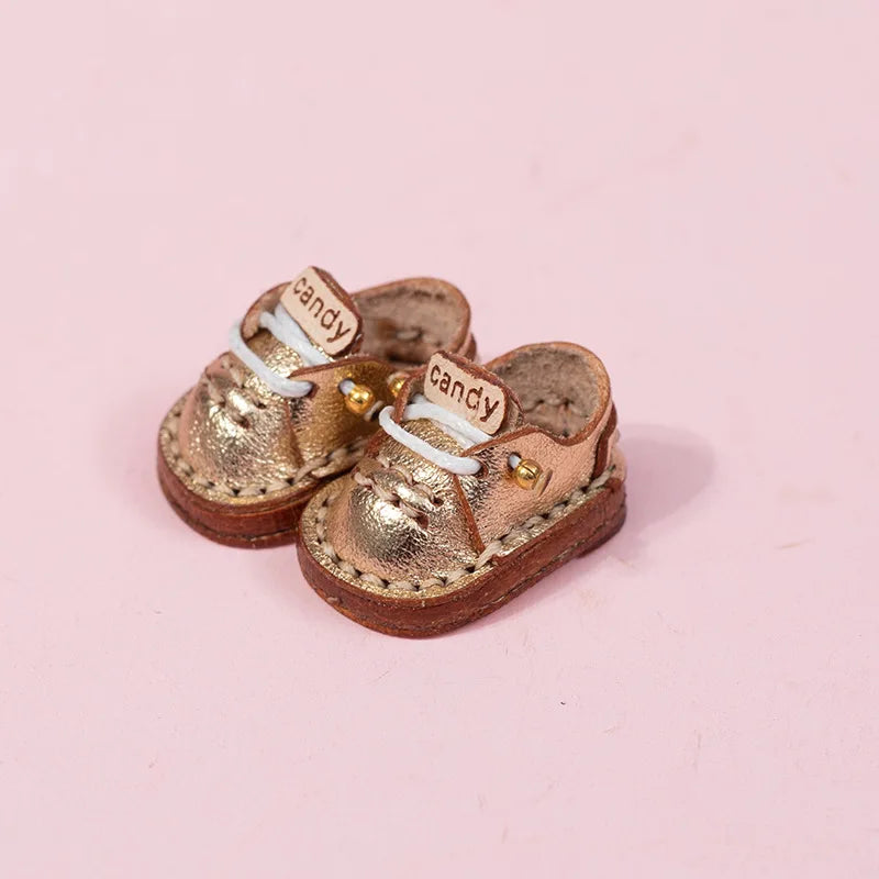 Ob11 Girl Doll Candy Shoes Fashion Holala Cowhide Flat Shoes For Boy, Obitsu11,Body9, Gsc, Ddf, Nendoroids, 1/12bjd Doll Shoes