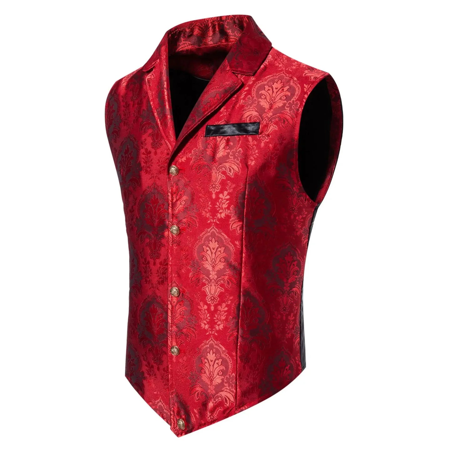 New Men Luxury Jacquard Suit Vest Thin Tops Red / Green  / Blue / Pink Fashion Male Wedding Prom Party Dress Waistcoat