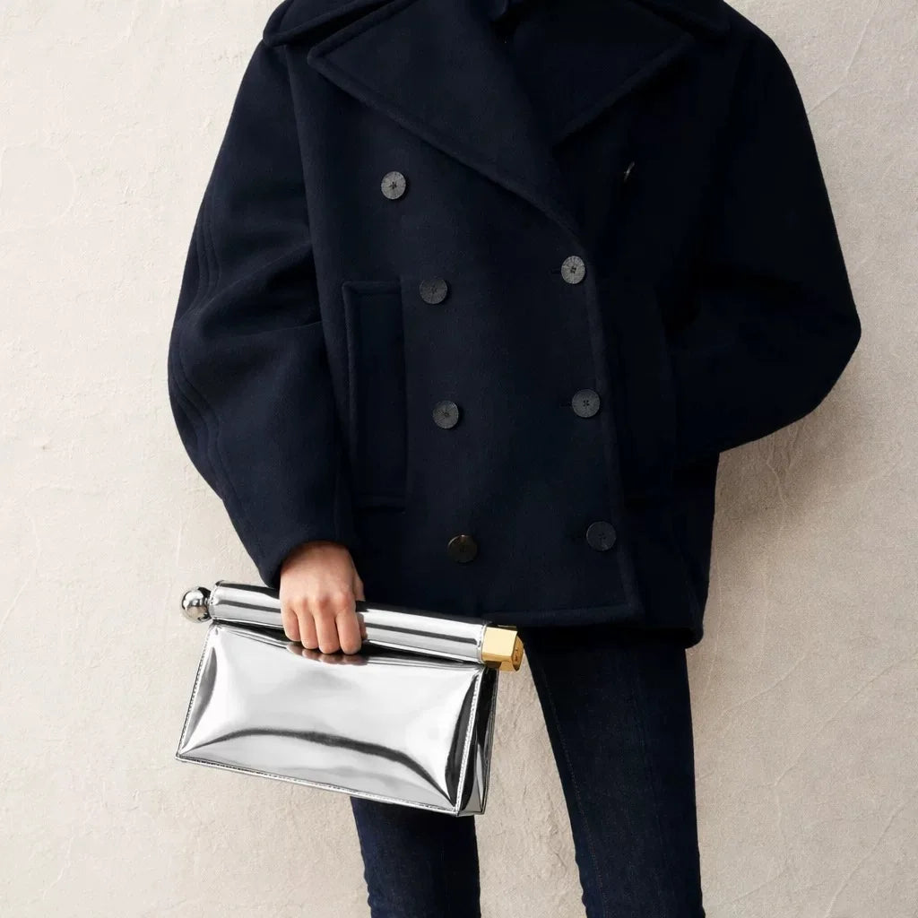 A New Luxury, Fashionable and Niche Rolled-up Clutch Bag for Women, A Versatile Folding Chain Single-shoulder Crossbody Bag