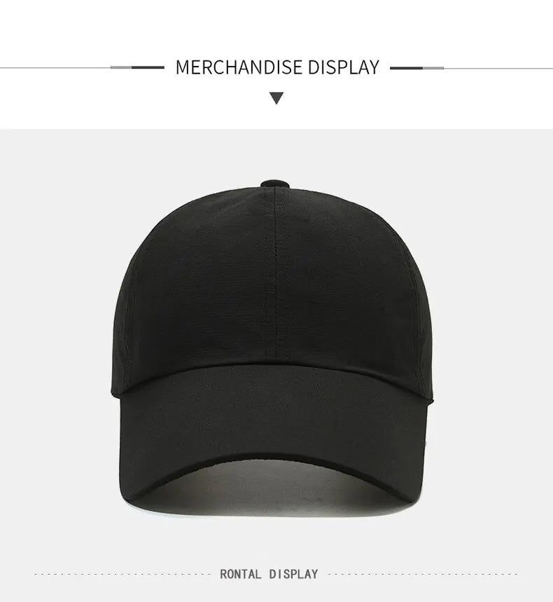 Summer New Ponytail Quick-Drying Sunscreen Hat Fisherman Hat Women Shade Cap Uv Protection Soft Top Hat