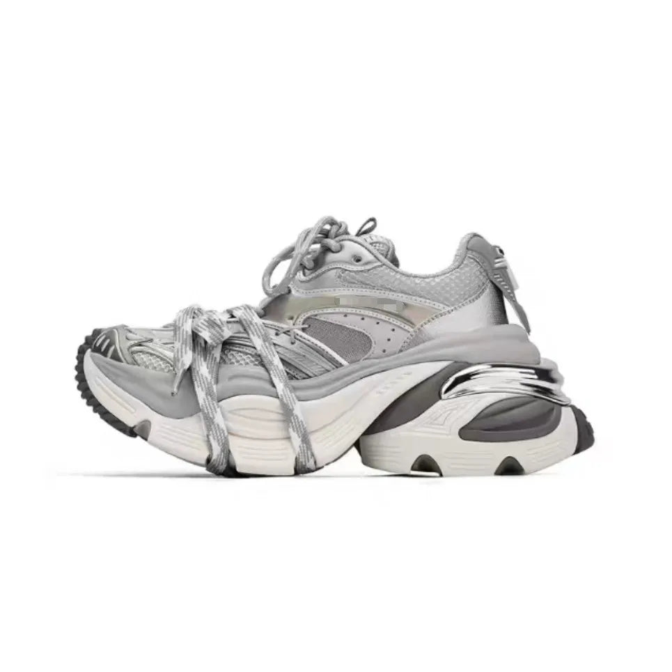 Impulsive dad shoes, old upturned casual sneakers