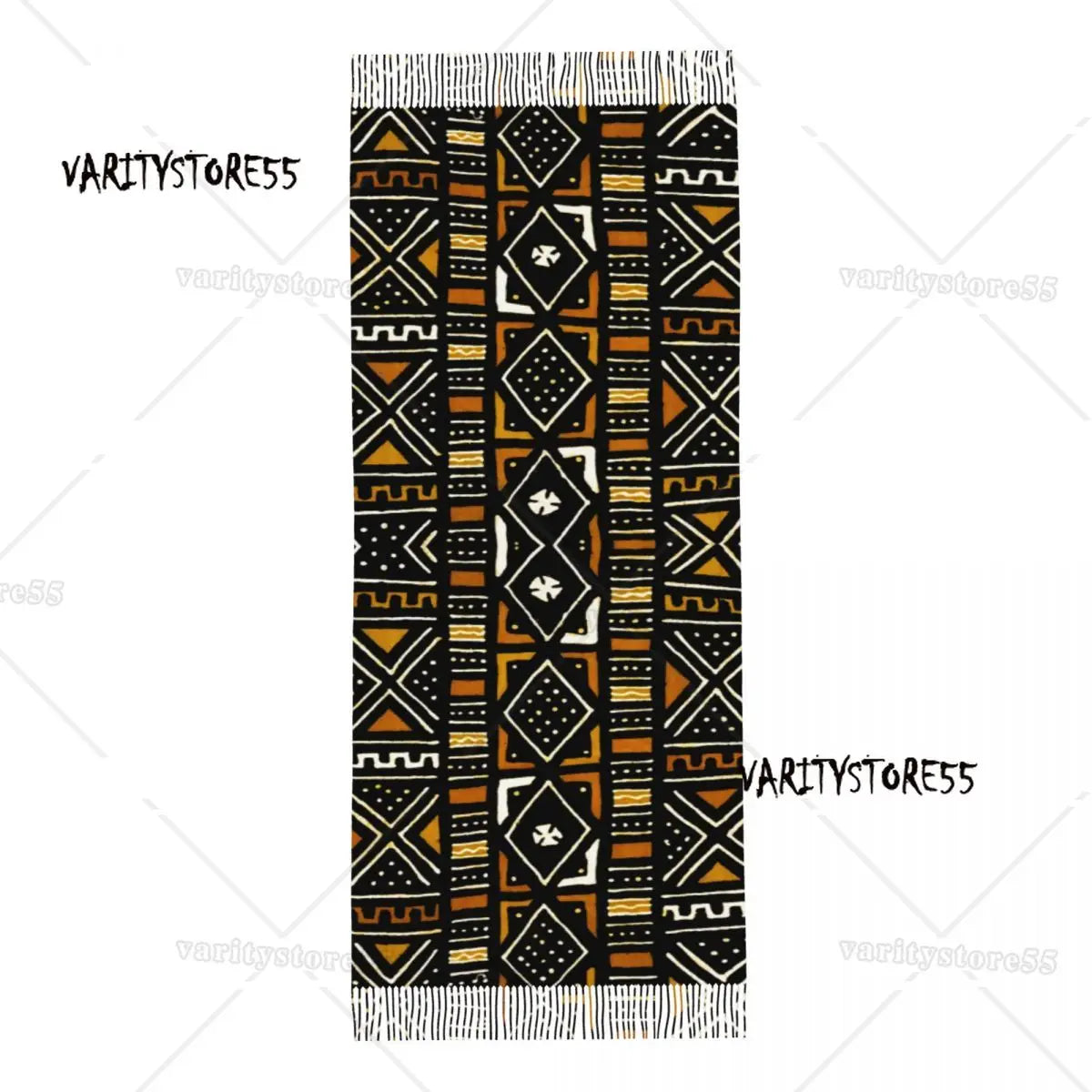 Custom Printed African Bogolan Scarf Men Women Winter Fall Warm Scarves Africa Ethnic Tribal Art Shawl Wrap