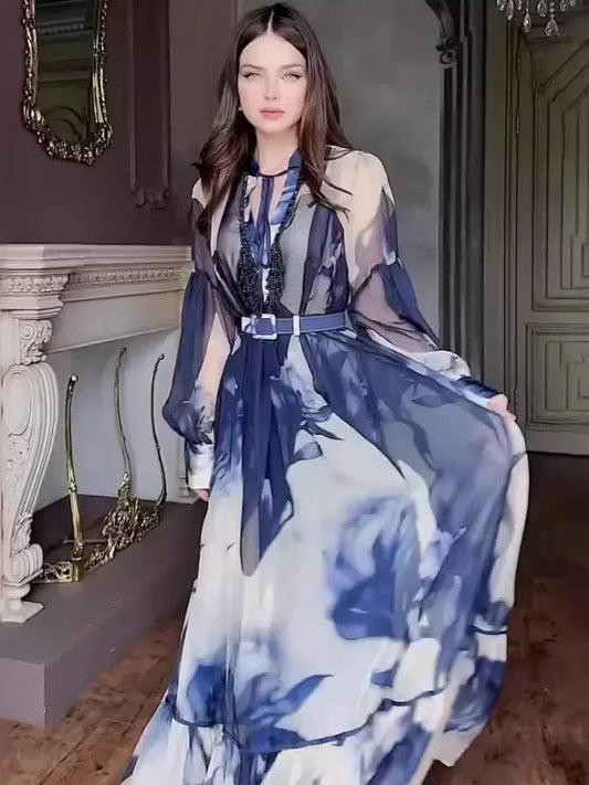 Dresses For Women Dashiki Summer Autumn Maxi Dress Ladies Clothing Fairy Long Dress