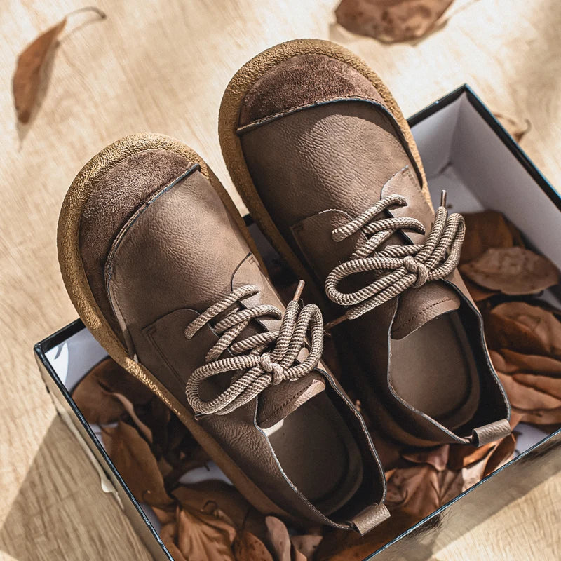 Luxury Brand Men's Casual Shoes Fashion Handmade Walking Shoes Lightweight Leisure Footwear Outdoor Sneakers Leather Work Shoes