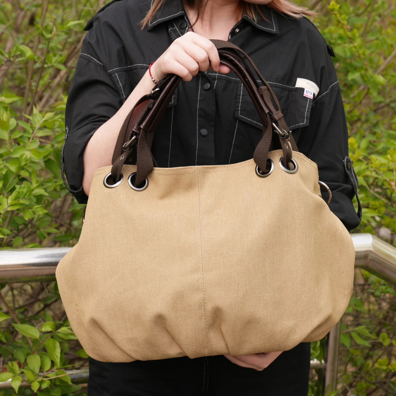 Women Canvas Messenger Bags Handbags Female Tote Bolsas Femininas Ladies Shoulder Crossbody Bags Women's Top-Handle Bags