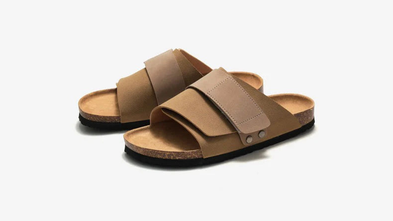 Wmen's Cork slippers casual breathable comfort sandals summer flip flops beach Muller outdoor fashion men‘s shoes