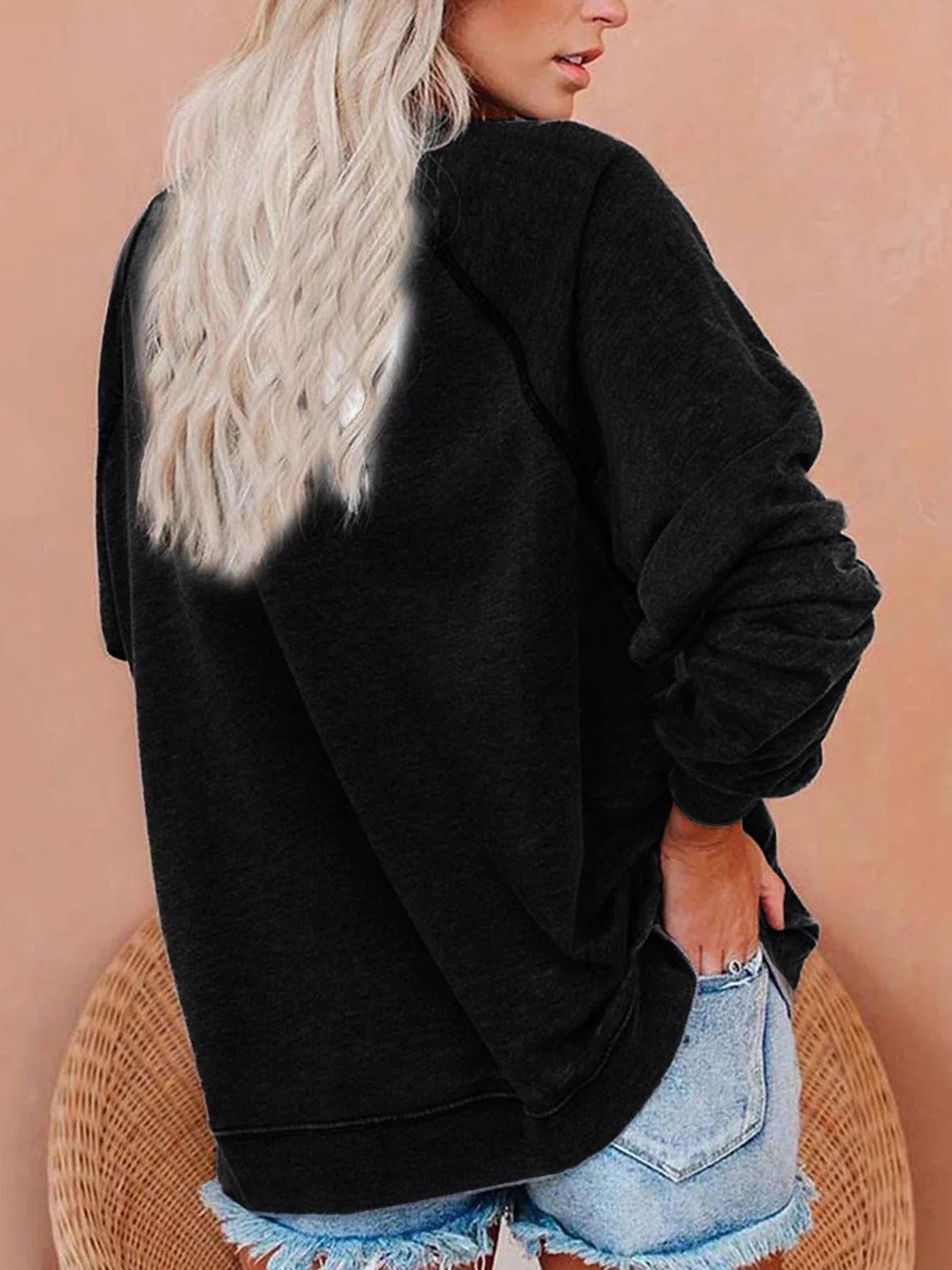 Stars Hollow Fashion Autumn Garden Print Women Sweatshirt Long Sleeve raglan Shoulder Casual Top Women Clothes for Fall & Winter